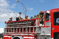New Fire Truck in Parade - Click on Image to enlarge New Fire Truck in Parade - Click on Image to enlarge