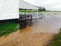Clubhouse starting to submerge - Click on Image to enlarge Clubhouse starting to submerge - Click on Image to enlarge