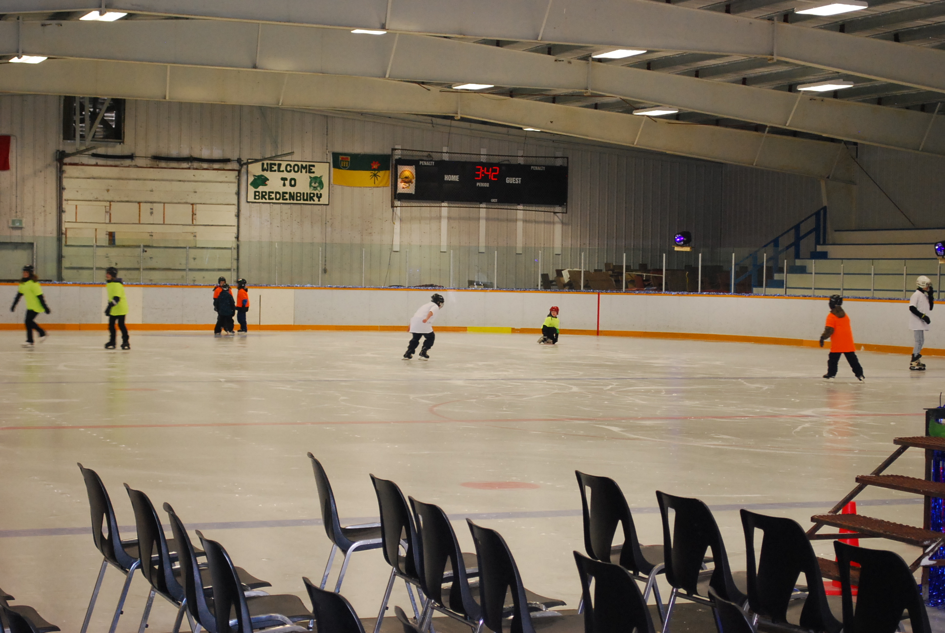 Getting ready for Glow Skating