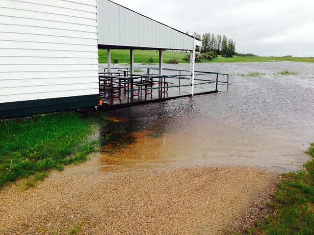 Clubhouse starting to submerge